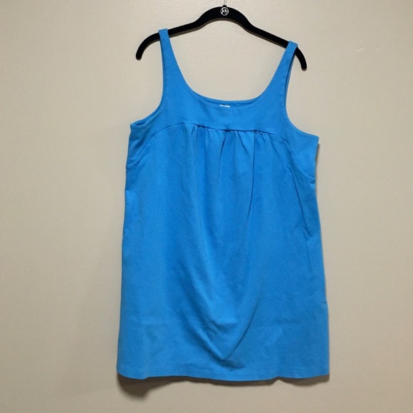 J Crew Blue Knit Sleeveless Dress - Picture 1 of 3